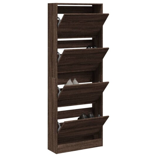 Skoskap brun eik 60x21x163,5 cm konstruert tre 8721012381452 Skoskap brun eik 60x21x163,5 cm konstruert tre 8721012381452
