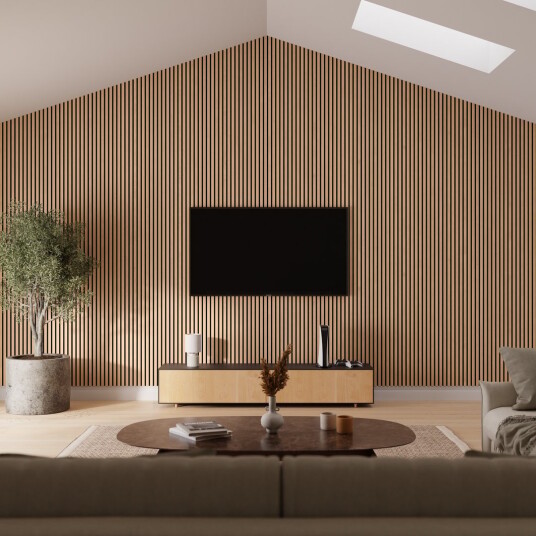 By Venø Premium Akustikk Spileplate Oljet Eik 2400x600x19 mm