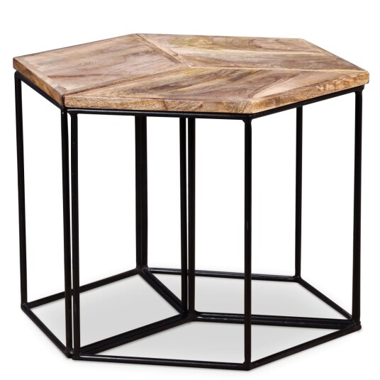 vidaXL Salongbord heltre mango 56x48x40 cm vidaXL Salongbord heltre mango 56x48x40 cm