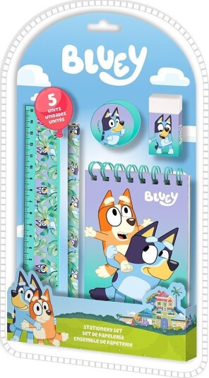 Bluey Skolesett 3 Lekeområder 2 Figurer 8 Tilbehør 3+ År