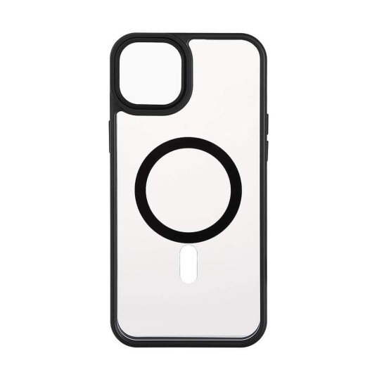 ONSALA Ryggstøtfanger Clear Case MagSerie iPhone 15 Plus Clear Case Black Bumper