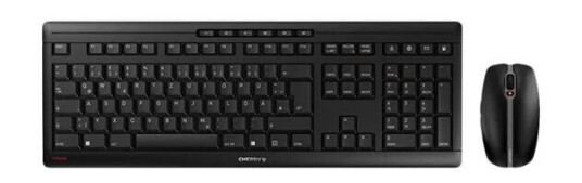 Cherry Stream Recharge Trådløst Tastatur og Mussett QWERTZ Tysk Svart Cherry Stream Recharge Trådløst Tastatur og Mussett QWERTZ Tysk Svart