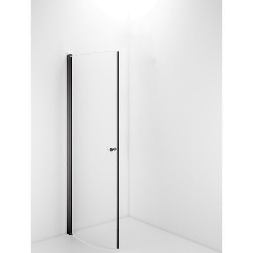 Contura Shower Space dusjdør, 72,3 cm, lav model, klart glass, sort profil black/clear 90x185 cm Contura Shower Space dusjdør, 72,3 cm, lav model, klart glass, sort profil black/clear 90x185 cm