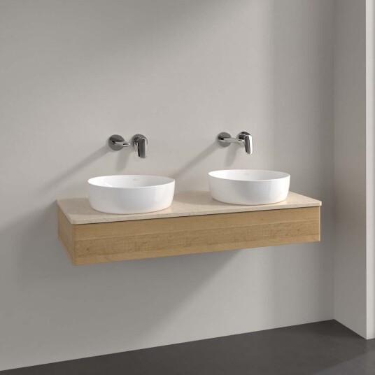 Villeroy & Boch Antao Servantskap med 1 skuff 120x50x19 cm m/lys Eik/Crème