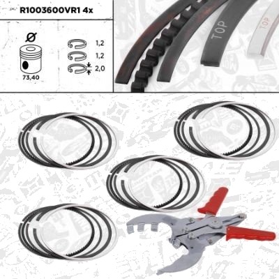 Stempelringsett ET ENGINETEAM R1003600VR1