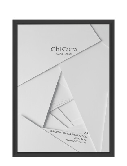 ChiCura Alu Frame A5 Glass Black 14.8X21CM ChiCura Alu Frame A5 Glass Black 14.8X21CM