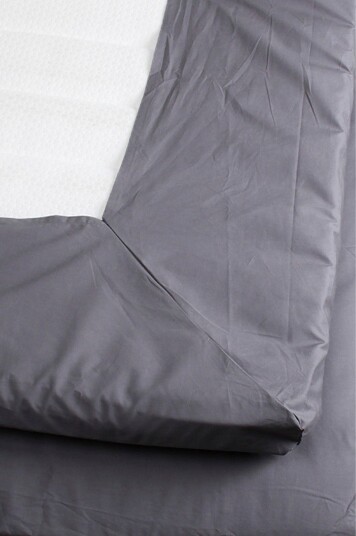Varnamo of Sweden Kuvertlakan Percale Grå