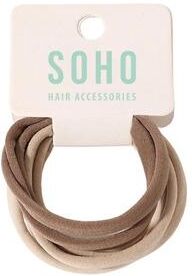 SOHO Alena Hårstrikker Beige Mix 6 stk. SOHO Alena Hårstrikker Beige Mix 6 stk.