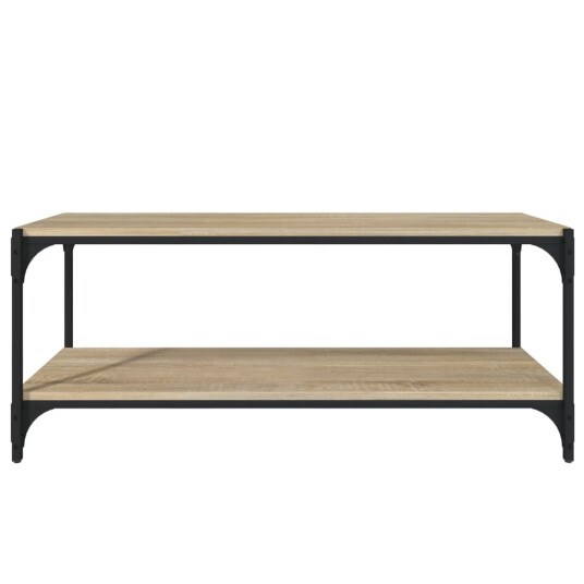 TV benk sonoma eik 100x33x41 cm konstruert tre og stål TV benk sonoma eik 100x33x41 cm konstruert tre og stål