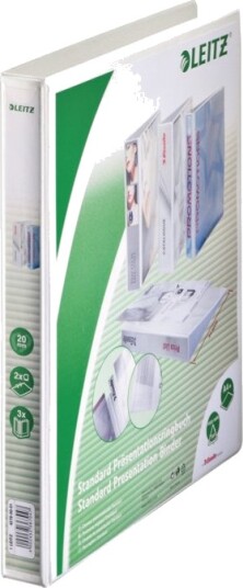 Leitz 42780001 A4 D Ring Oppbevaring Polypropylen Pp Hvit 200 Ark Leitz 42780001 A4 D Ring Oppbevaring Polypropylen Pp Hvit 200 Ark