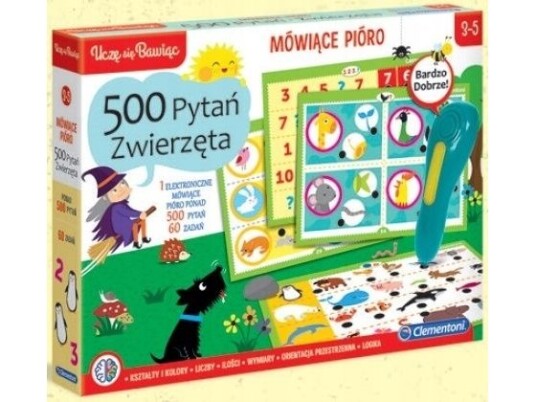 Clementoni Talking Pen 500 Spørsmål Dyr 50649