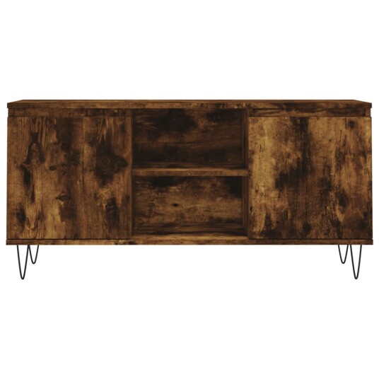 vidaXL TV-benk røkt eik 104x35x50 cm konstruert tre 8720845906689 vidaXL TV-benk røkt eik 104x35x50 cm konstruert tre 8720845906689