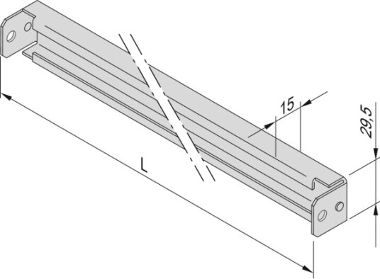 Schroff C Rail 600 Lengde (2 Stk.) (23130333) 23130333 Schroff C Rail 600 Lengde (2 Stk.) (23130333) 23130333