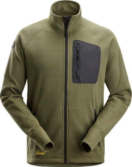 Snickers Workwear Fleecegenser 8042-3104 Khaki Grønn 3XL
