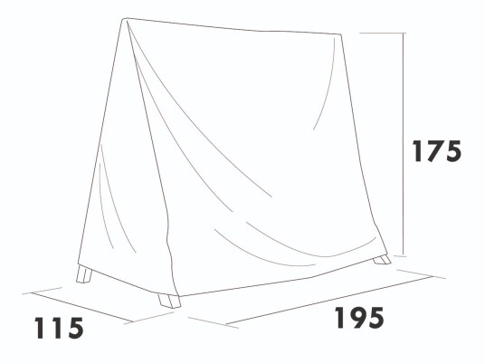 Hillerstorp Hengekøyeskydd Gra 195 x 115 cm H175 cm Grå Hillerstorp Hengekøyeskydd Gra 195 x 115 cm H175 cm Grå