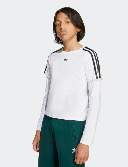 adidas Originals Long Sleeve Tee White 158 adidas Originals Long Sleeve Tee White 158