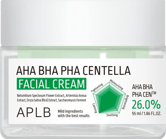 APLB AHA BHA PHA Centella Facial Cream 55ml
