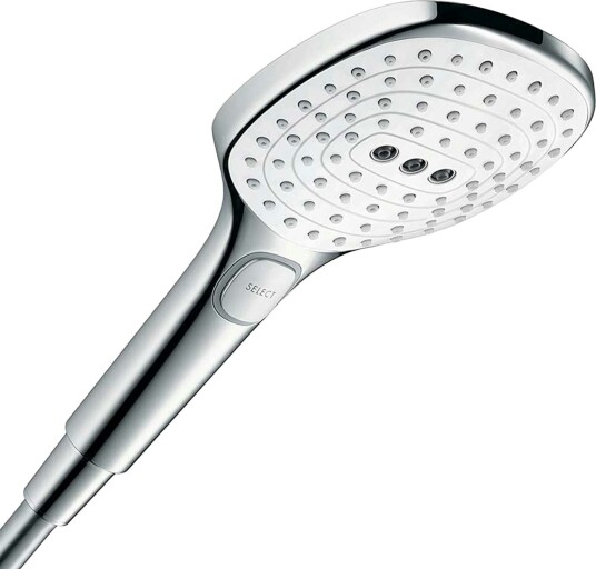Hansgrohe Raindance Select E hånddusj 120 3jet, hvit/krom