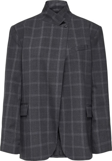 JDY | Jdyvalerie High Neck Check Blazer Pnt | M