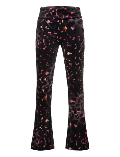 Juicy Couture Velour Leopard Print Deep Waistband Jogger - Multi/patterned - 176