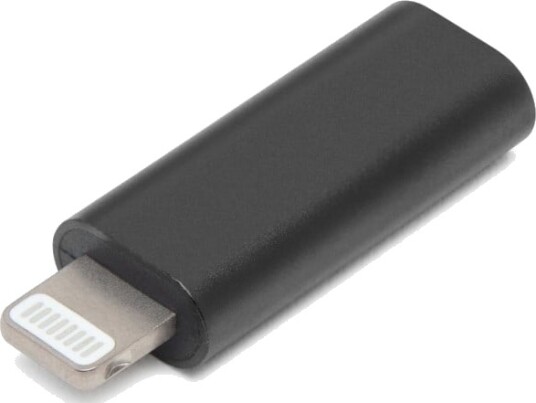 Linocell USB-C til Lightning-adapter Svart