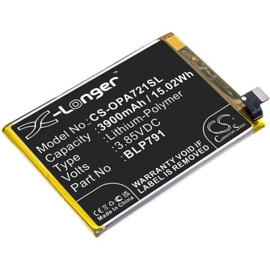 OPPO A73 5G 2020 batteri (3900 mAh 3.85 V, Sort)