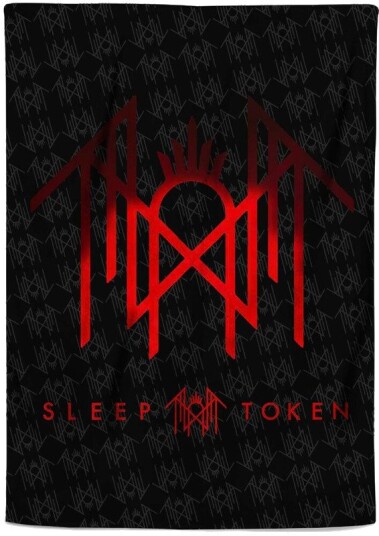 Rocksax Sleep Token Red Logo Sherpa Fleece Blanket 60 in x 80 in 78899433