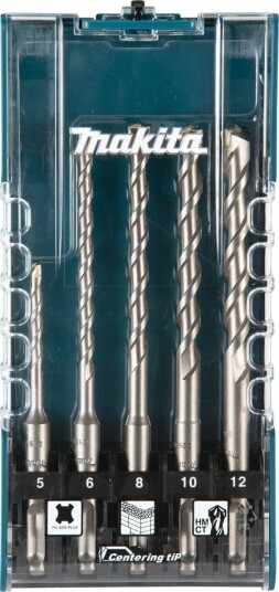 Makita Meiselsett For Betong, Sds-Plus, 5 Deler