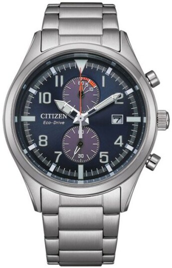 Citizen Herreklokke CA7028 81L Eco Drive Blå/Stål Ø43 mm Citizen Herreklokke CA7028 81L Eco Drive Blå/Stål Ø43 mm