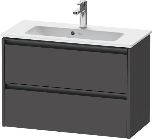 Duravit Ketho.2 Servantskap 2 Skuffer 810x390 mm Grafitt Matt