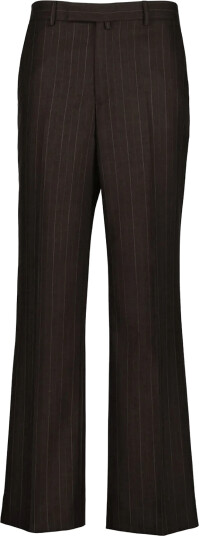 Gant Tailored Wool Pinstripe Suit Pants Brown 46