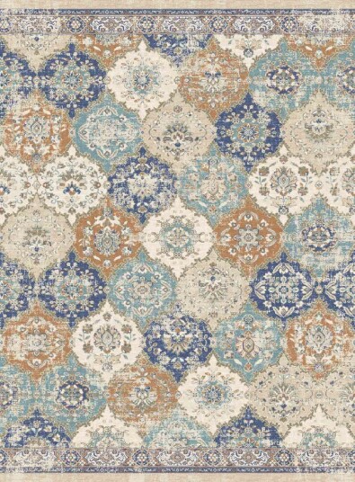 Wilton teppe Bohemia blå/multi Størrelse: 160 x 230 cm