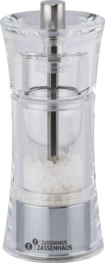 Zassenhaus Aachen Saltkvern - 14 cm - Akryl og rustfritt stål