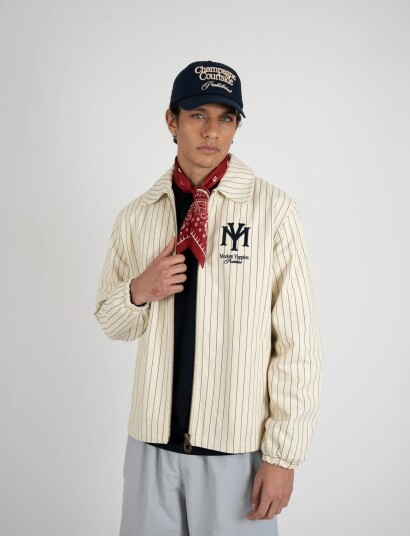 Prohibited Belmont Jacket Cream S Prohibited Belmont Jacket Cream S