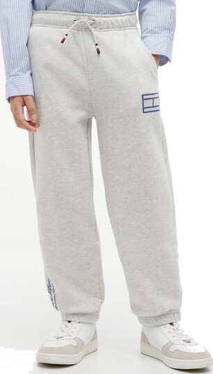 Tommy Hilfiger Outline Flag Sweatpant   Grey   152