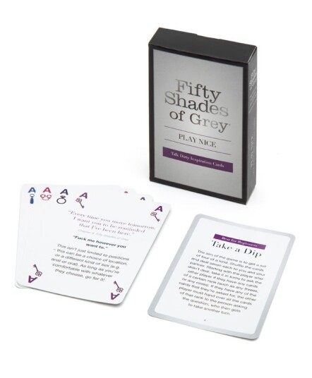 Fifty Shades Talk Dirty kort Play Nice Fifty Shades Talk Dirty kort Play Nice