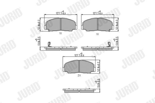 Bremseklosser JURID 572278J Bremseklosser JURID 572278J