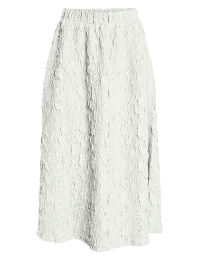 Vila Visophia Hw Volume Midi Skirt/Dc - White - XXL