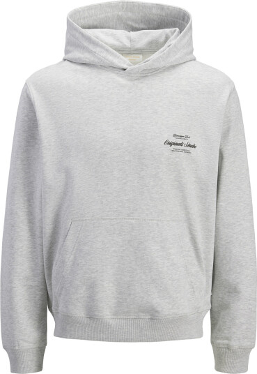 Jack & Jones Jornorrebro Typo Back Sweat Hood Sn Grey XL