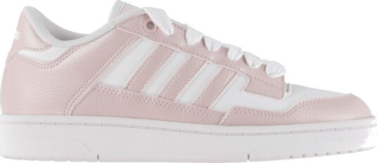 Adidas Performance Sko Rapid Court Low J Ftwwht/Dispin/Ftwwh Adidas Performance 39 1/3 Sko Hvit Rosa