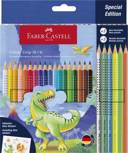 Faber-Castell CP Colour Grip dinosaurus 18+6 201546