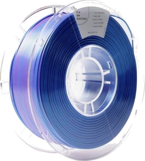 Maertz PLA Silk Filament 1.75 mm 1000 g Lilla/Blå PMMA-1021-004