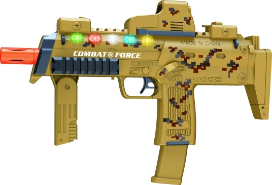 Gunman Militær Lekepistol Med Lys Og Lyd, Try Me-funksjon - Hvit Gunman Militær Lekepistol Med Lys Og Lyd, Try Me-funksjon - Hvit
