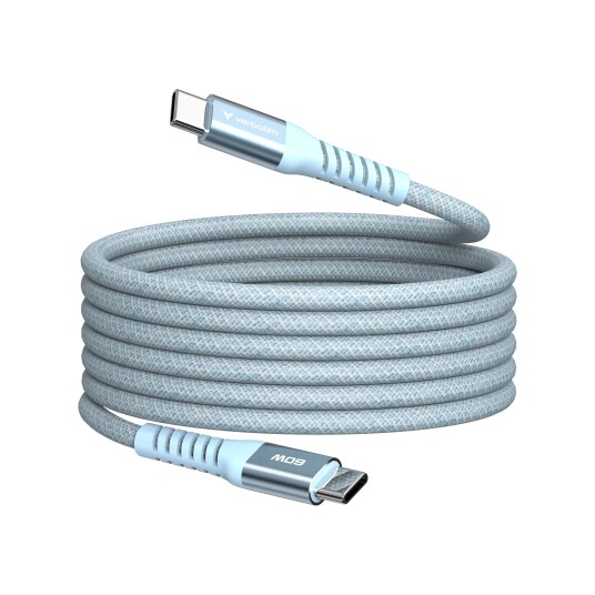 Verbatim USB-C 60W Magnetisk Hurtiglader Kabel 1.2m Blå Verbatim USB-C 60W Magnetisk Hurtiglader Kabel 1.2m Blå