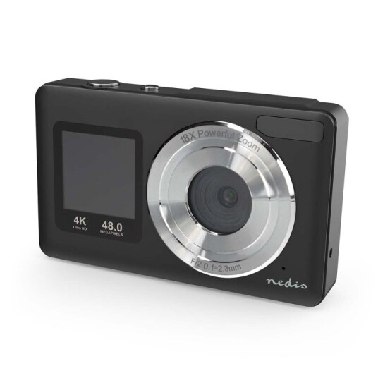 Nedis Digitalt Fotokamera 4K Svart