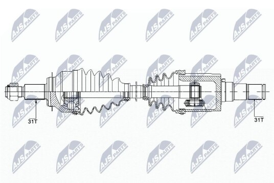 Nty Drivaksel NTY NPW MZ 040