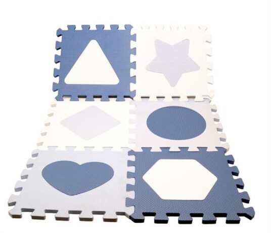 Magni Floor puzzle in foam w. shapes Blue  2513 