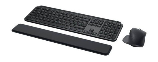 Logitech MX Keys S Combo Trådløst Tastatur og Mussett AZERTY Fransk Grafitt med Palm Rest Logitech MX Keys S Combo Trådløst Tastatur og Mussett AZERTY Fransk Grafitt med Palm Rest