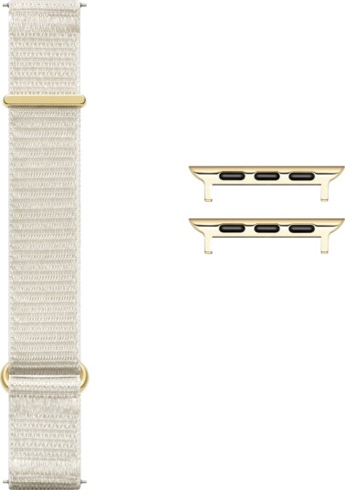 Triacle Classic Band Nylon Universal 20 mm Hvit/Gull