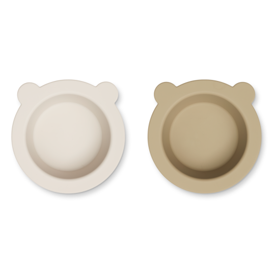 Liewood Peony Barneskål Skål Med Sugekopp - Beige Mix Liewood Peony Barneskål Skål Med Sugekopp - Beige Mix